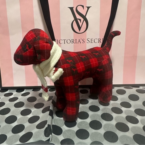 PINK Victoria’s Secret Mini Dog Plush - Picture 1 of 2